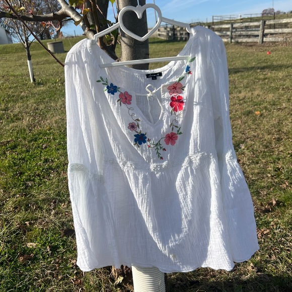 Women's Large Arden B Flowy Blouse - Picture 1 of 4